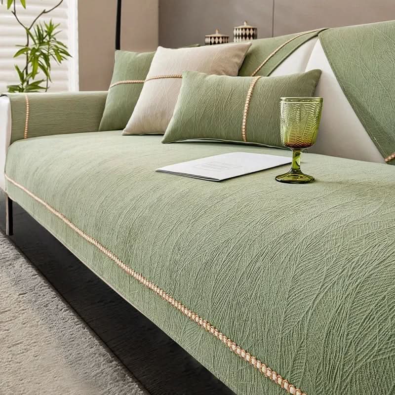 LeinenLux | Non-Slip Linen Texture Sofa Cover 5