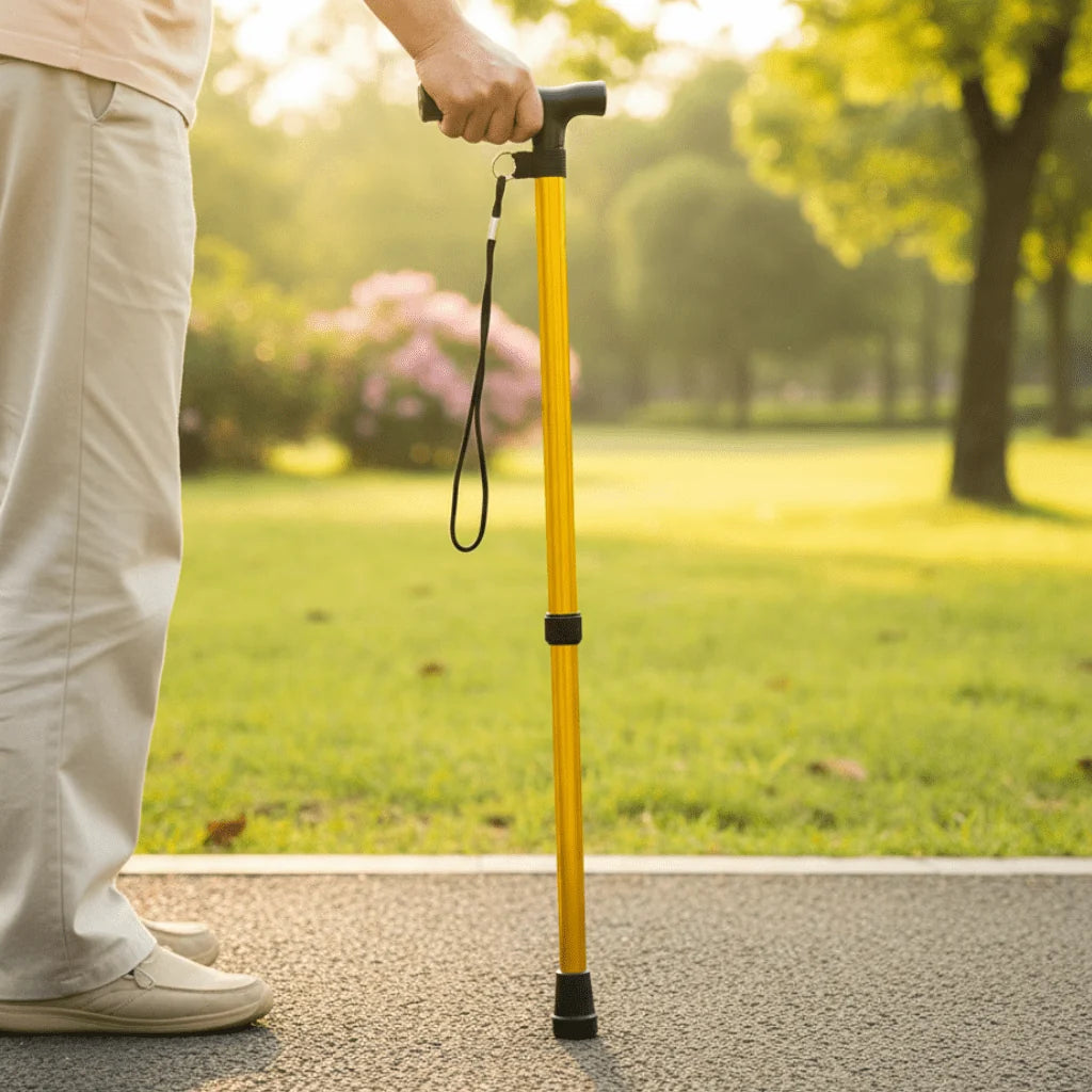 Lightweight Aluminum Walking Cane | Adjustable Support for Seniors 0
