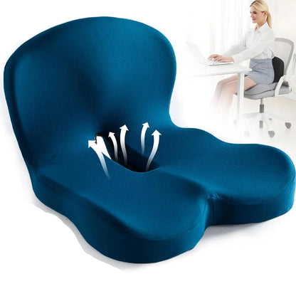 Memory Foam Seat Cushion | Ergonomic Comfort Pad 8