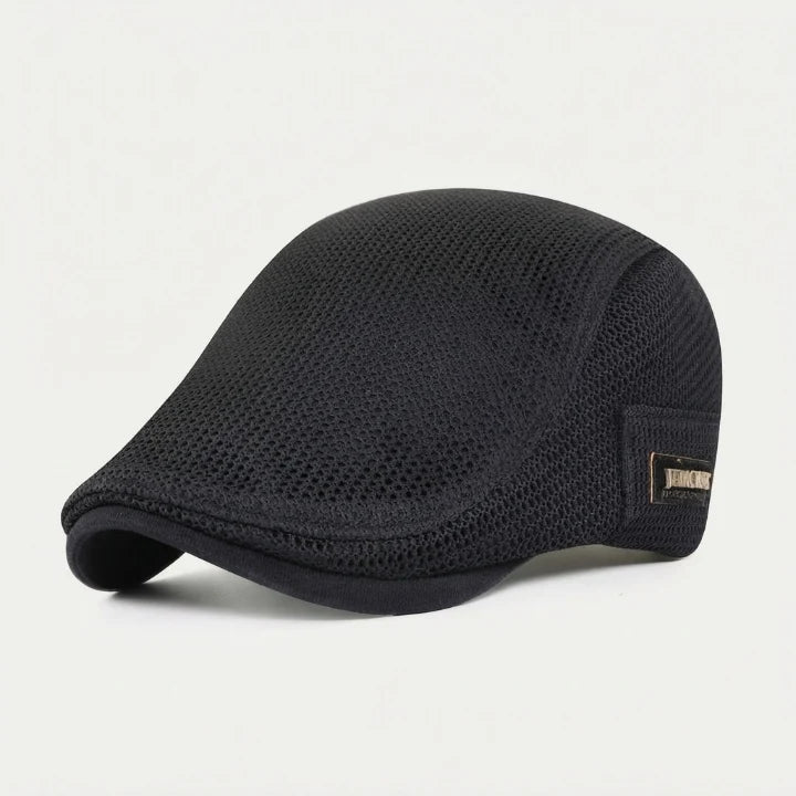 Men's Cotton Flat Cap with Mesh Ventilation Adjustable 58-59 cm 5