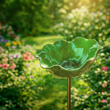 Metal Bird Bath Poppy Design | Garden and Balcony Decor 9