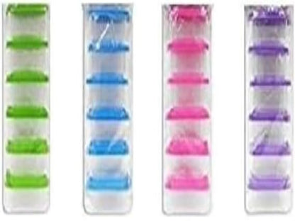 Mini Plastic Food Storage Containers Set of 6 | Snack Boxes 0