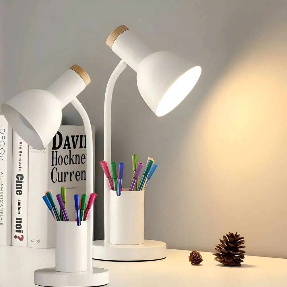 Modern LED Desk Lamp with Pen Holder | Adjustable Lighting 2