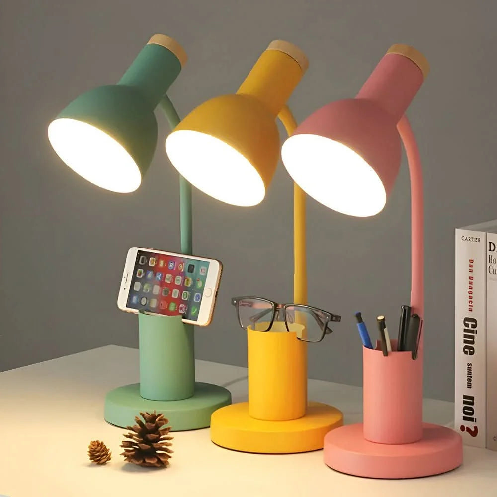 Modern LED Desk Lamp with Pen Holder | Adjustable Lighting 3