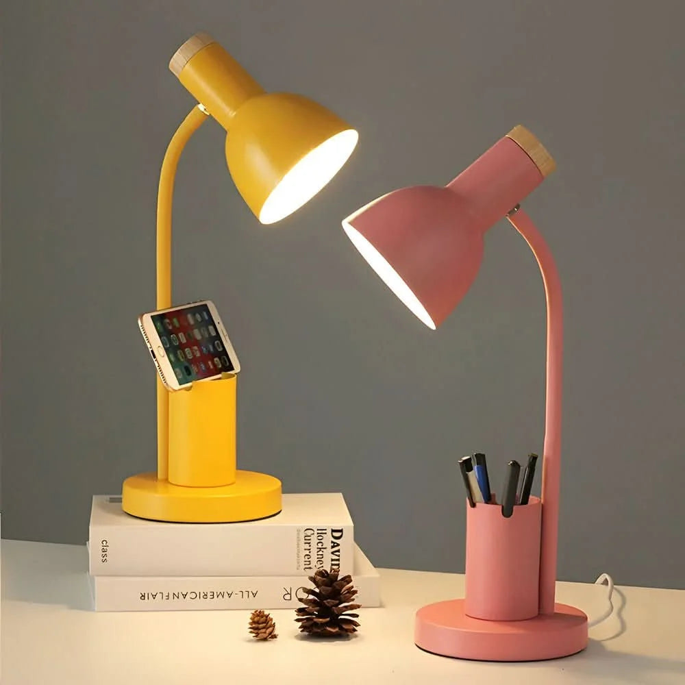 Modern LED Desk Lamp with Pen Holder | Adjustable Lighting 4