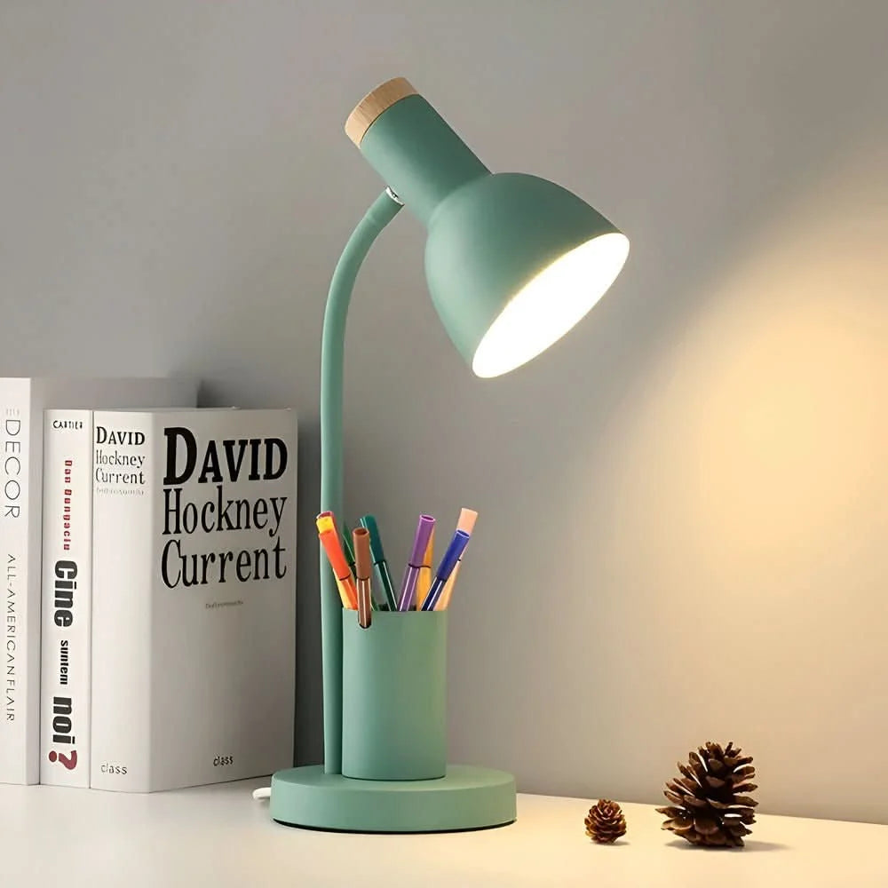 Modern LED Desk Lamp with Pen Holder | Adjustable Lighting 5
