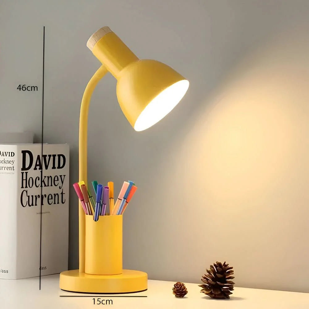 Modern LED Desk Lamp with Pen Holder | Adjustable Lighting 6