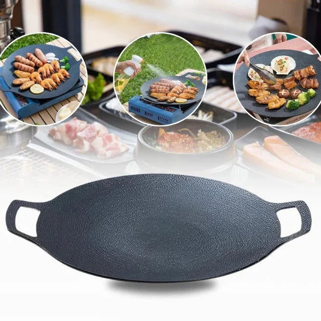 MultiCook Cast Iron Grill Pan | Durable Non-Stick Griddle 0