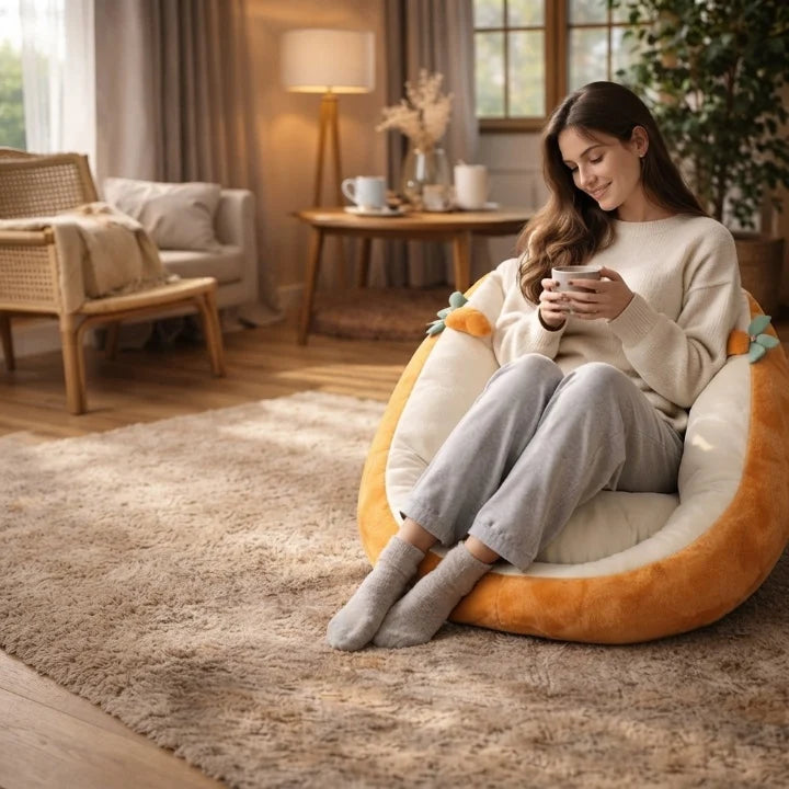 Plush Animal Motif Floor Chair | Soft Beanbag Seat 1
