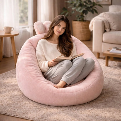 Plush Animal Motif Floor Chair | Soft Beanbag Seat 2