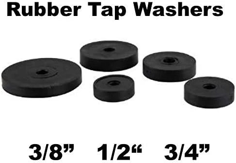 Rubber Tap Washers Assortment Pack 13 Pieces 3/8 1/2 3/4 1
