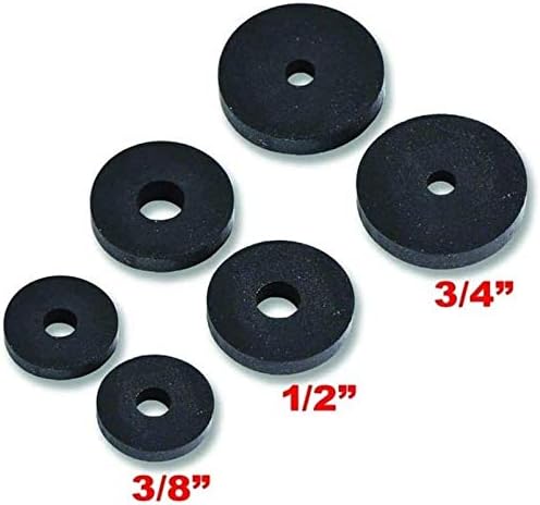 Rubber Tap Washers Assortment Pack 13 Pieces 3/8 1/2 3/4 2