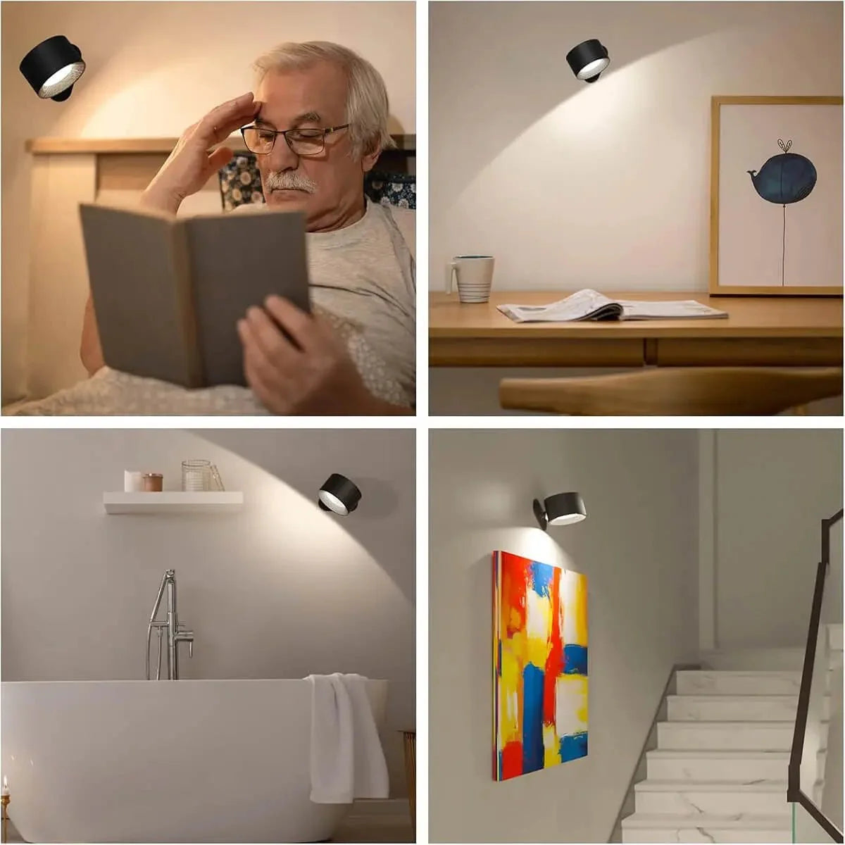 ScandiGlow | Wireless Nordic LED Wall Light with Remote 7