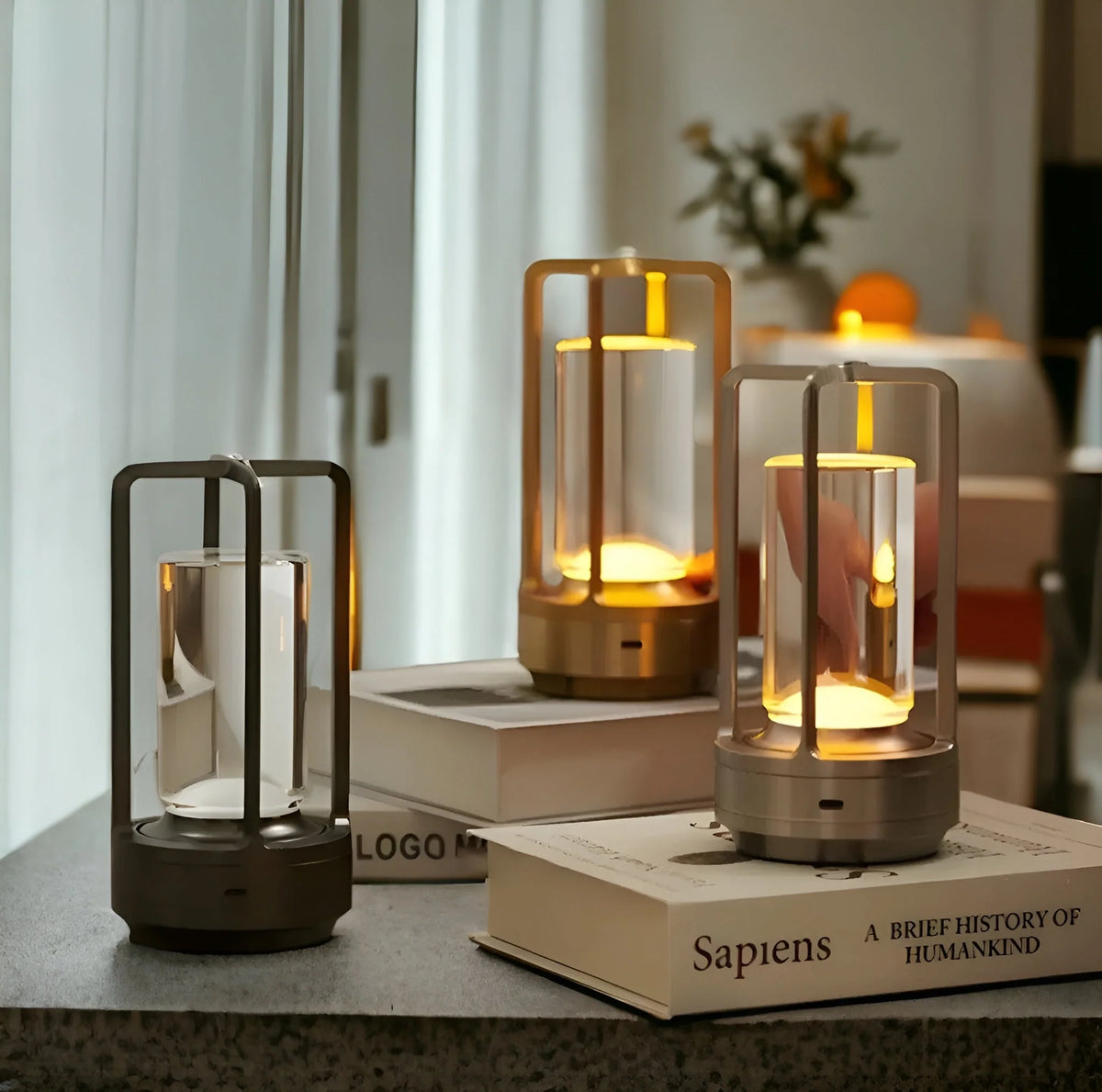 Scandinavian LED Table Lamp Dimmable Cordless 0