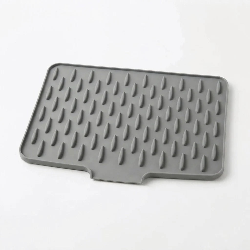 Silicone Drying Mat Gray Flexible Heat-Resistant Kitchen Accessory 6