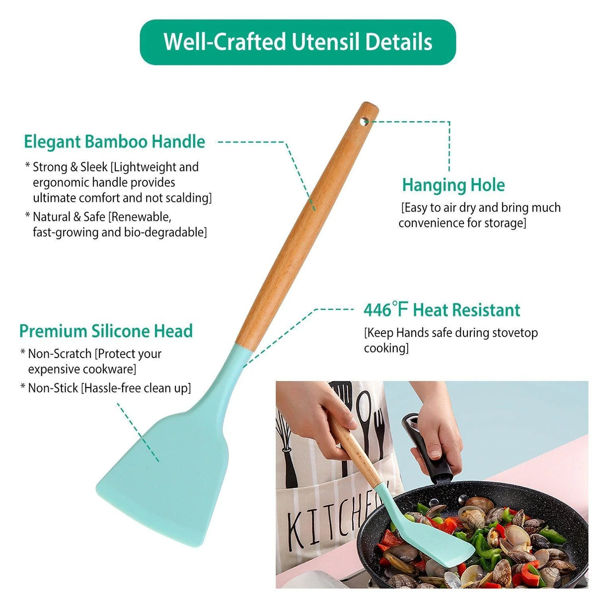 Skanto | 11-Piece Silicone Kitchen Utensil Set 3