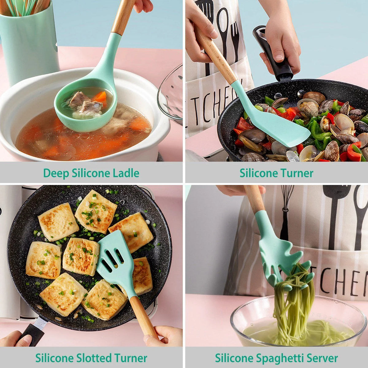 Skanto | 11-Piece Silicone Kitchen Utensil Set 8