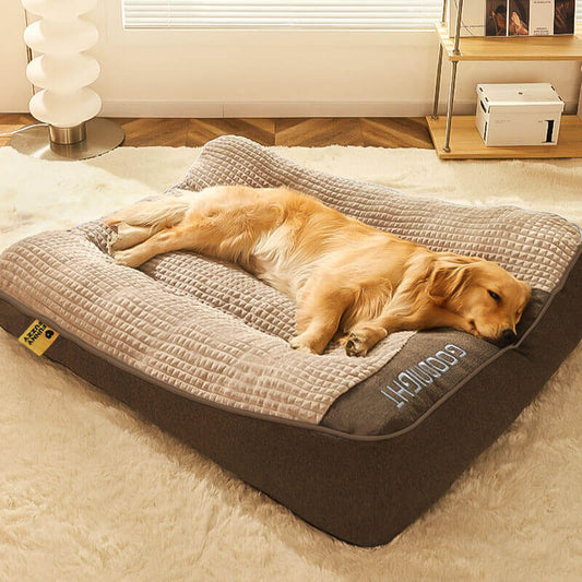 Skanto | Thick Scratch-Resistant Dog Bed with Back Support 0