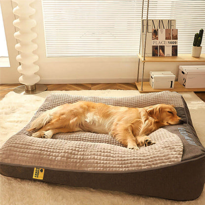 Skanto | Thick Scratch-Resistant Dog Bed with Back Support 1