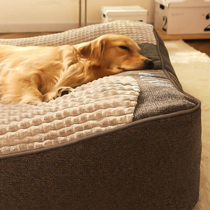 Skanto | Thick Scratch-Resistant Dog Bed with Back Support 2