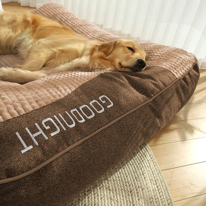 Skanto | Thick Scratch-Resistant Dog Bed with Back Support 3