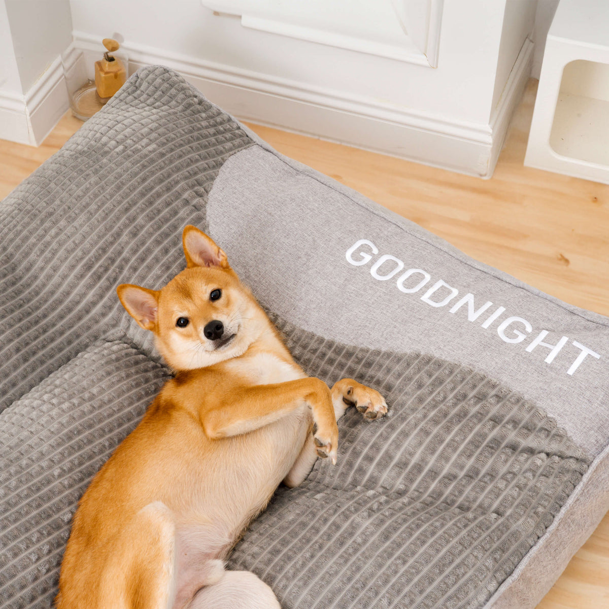 Skanto | Thick Scratch-Resistant Dog Bed with Back Support 8