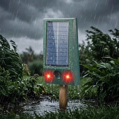 Solar Animal Repeller with Ultrasound and LED Flash | Outdoor Pest Control 3