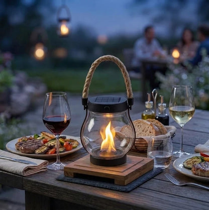 Solar Flame Lantern | Outdoor Weatherproof Flickering Light 1