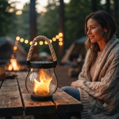 Solar Flame Lantern | Outdoor Weatherproof Flickering Light 4