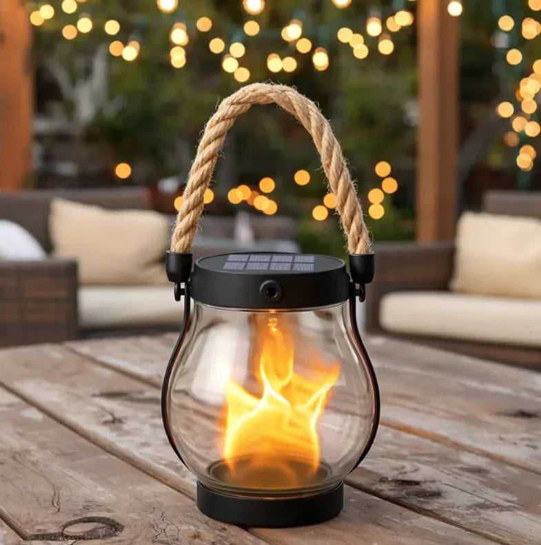 Solar Flame Lantern | Outdoor Weatherproof Flickering Light 5