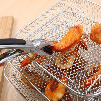 Stackable Air Fryer Baskets Set | Round Square Rectangular Stainless Steel 1