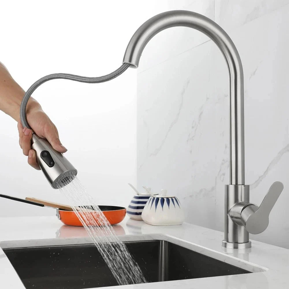 Swivelux | Kitchen Mixer Tap with Pull-Out Spray and 360° Rotation 3