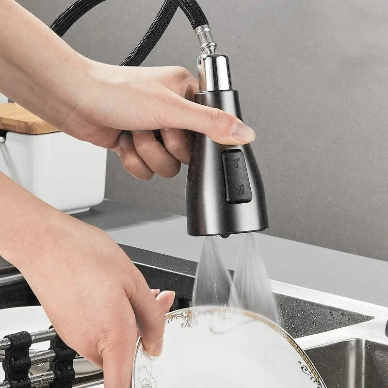 Swivelux | Kitchen Mixer Tap with Pull-Out Spray and 360° Rotation 4
