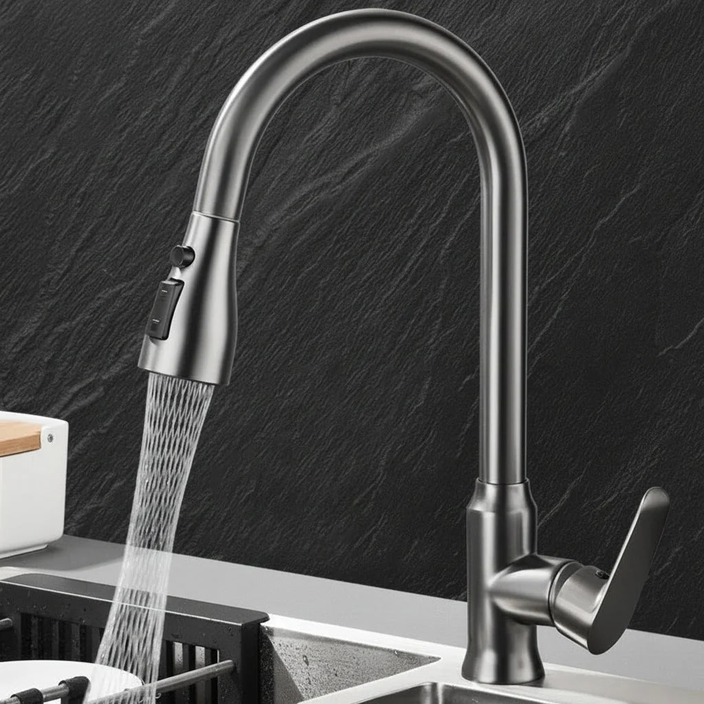 Swivelux | Kitchen Mixer Tap with Pull-Out Spray and 360° Rotation 6