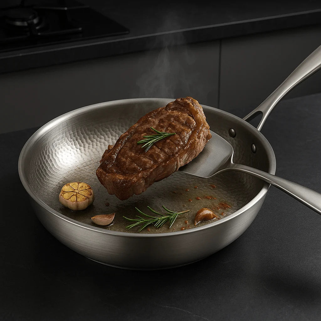 Titanium Frying Pan | Coating-Free Stainless Steel Pan 0