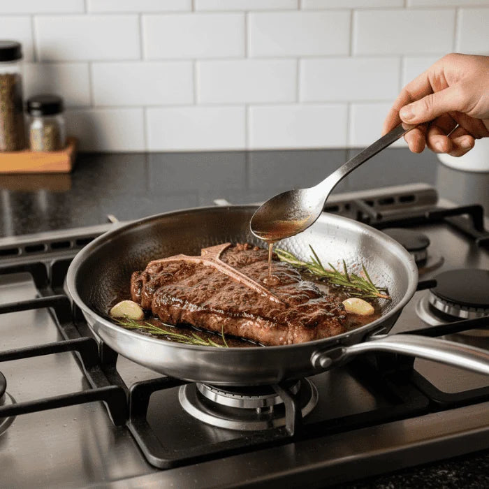 Titanium Frying Pan | Coating-Free Stainless Steel Pan 1