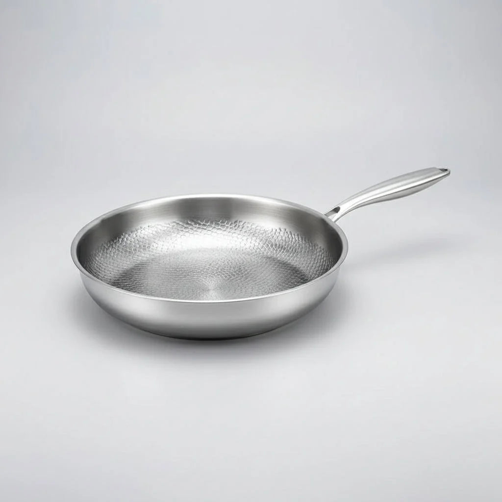 Titanium Hammered Non-Stick Frying Pan | Induction Cooktop Compatible 10