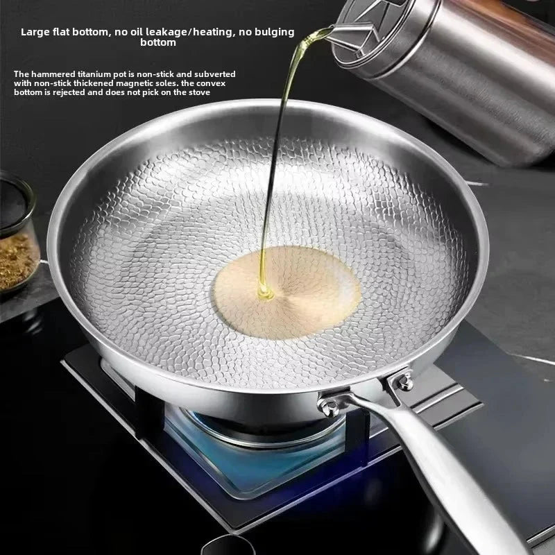 Titanium Hammered Non-Stick Frying Pan | Induction Cooktop Compatible 5