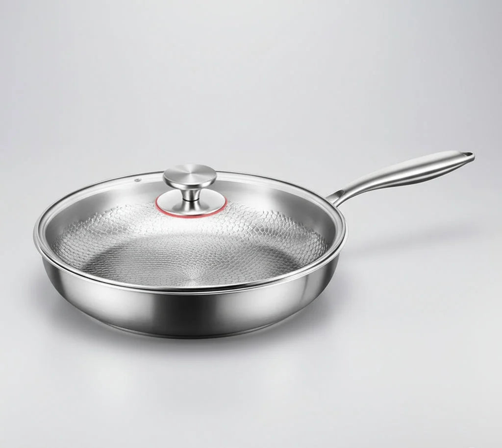 Titanium Hammered Non-Stick Frying Pan | Induction Cooktop Compatible 9