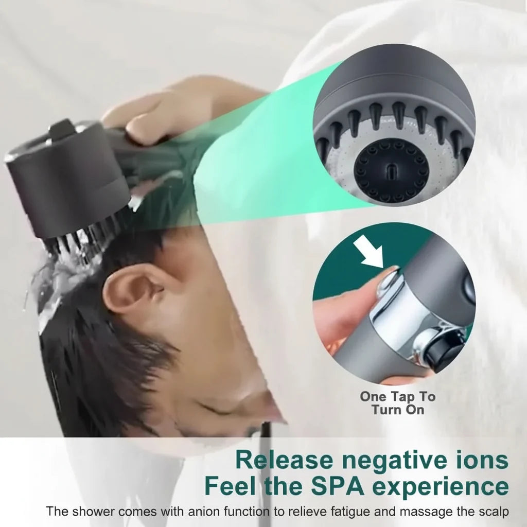 Turbohead | High-Pressure Shower Head with Filter System 3