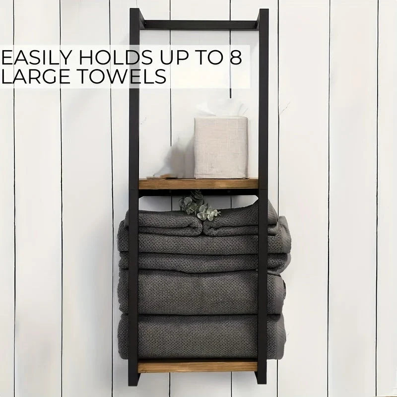 Two-Tier Stainless Steel Towel Rack | Bathroom Towel Racks 5
