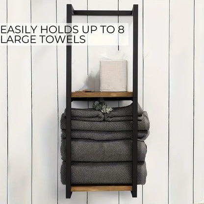 Two-Tier Stainless Steel Towel Rack | Bathroom Towel Racks 5