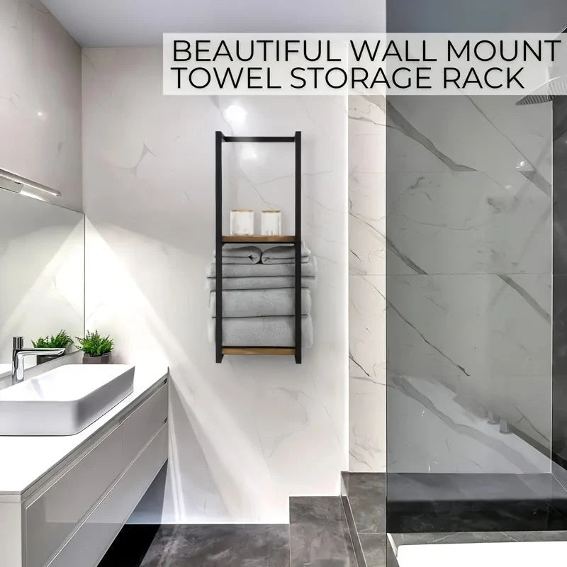 Two-Tier Stainless Steel Towel Rack | Bathroom Towel Racks 6