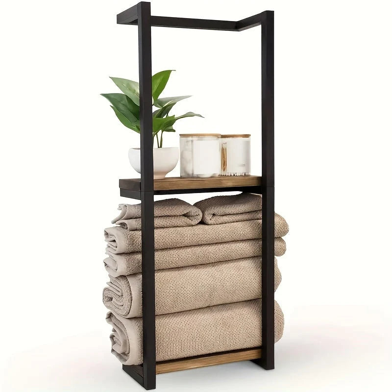 Two-Tier Stainless Steel Towel Rack | Bathroom Towel Racks 7