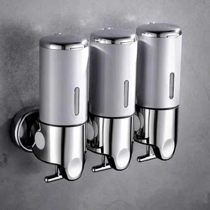 Wall-Mounted Soap Dispenser Silver 500ml Stainless Steel 3