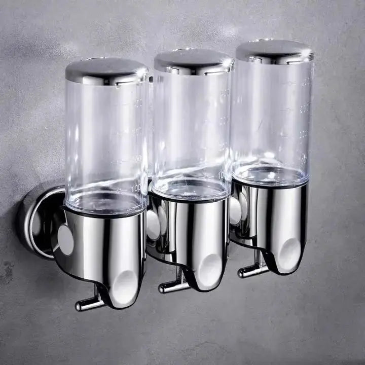 Wall-Mounted Soap Dispenser Silver 500ml Stainless Steel 6