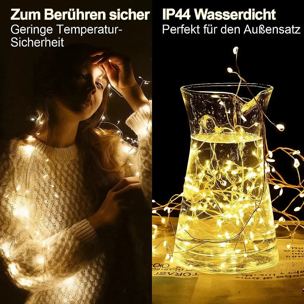 Warm White Copper Wire String Lights 9m | Indoor Outdoor Fairy Lights 1