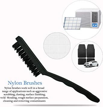 Wire Brush Set of 6 | Steel Nylon and Copper Rust Remover 2