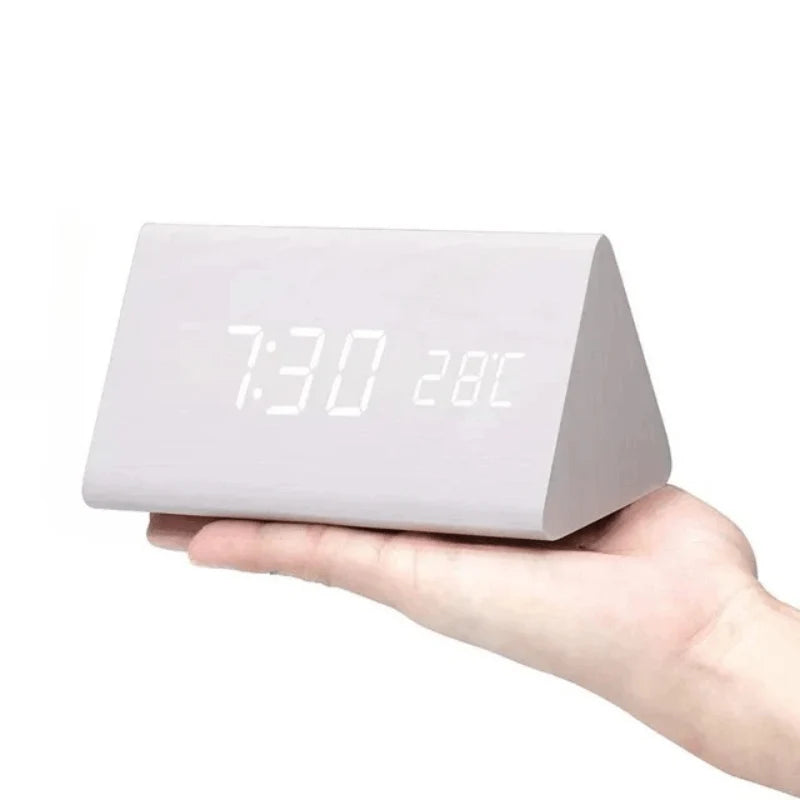 Woodsense | LED Wooden Voice-Controlled Clock 11