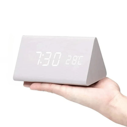 Woodsense | LED Wooden Voice-Controlled Clock 11